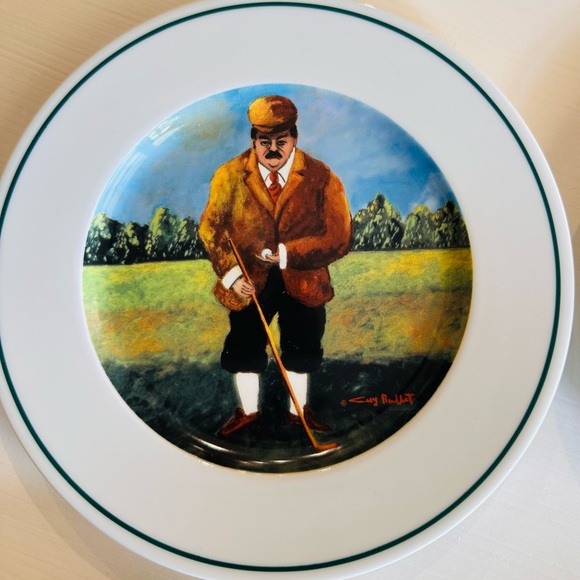 Vintage Golf Plates - Guy Buffet “Links Series”, set of 4 - Picture 2 of 10